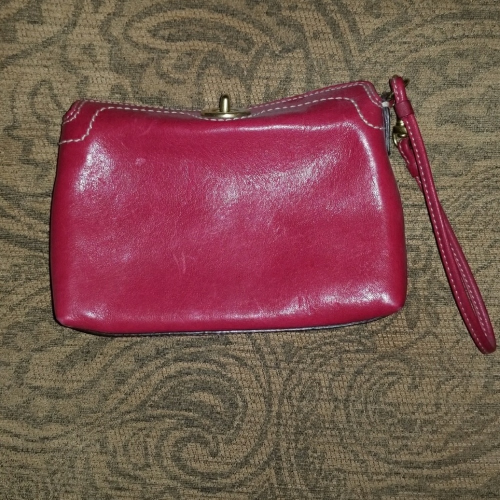 Pink Coach Wristlet